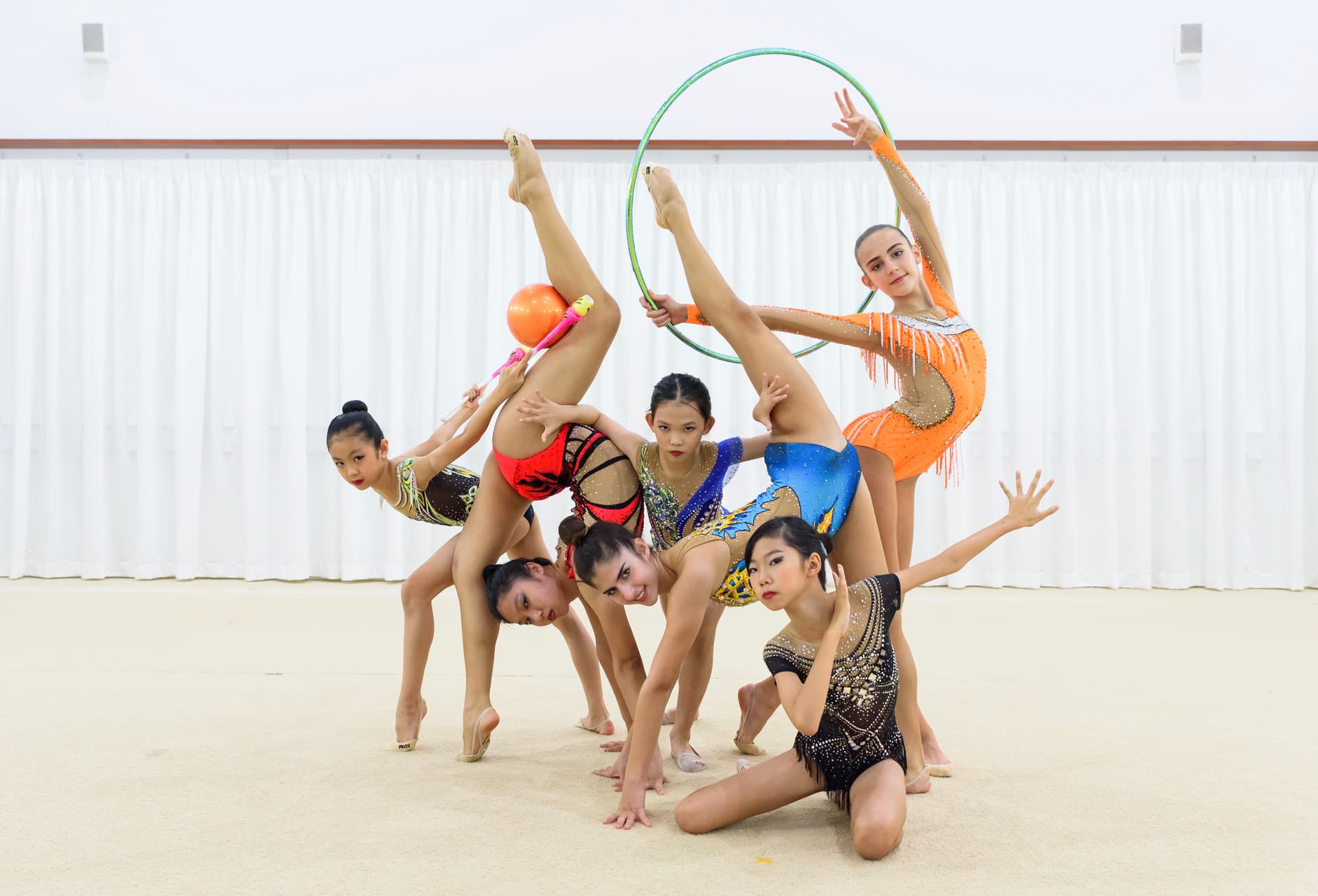 Bianka Panova Academy rhythmic gymnastics training in Singapore